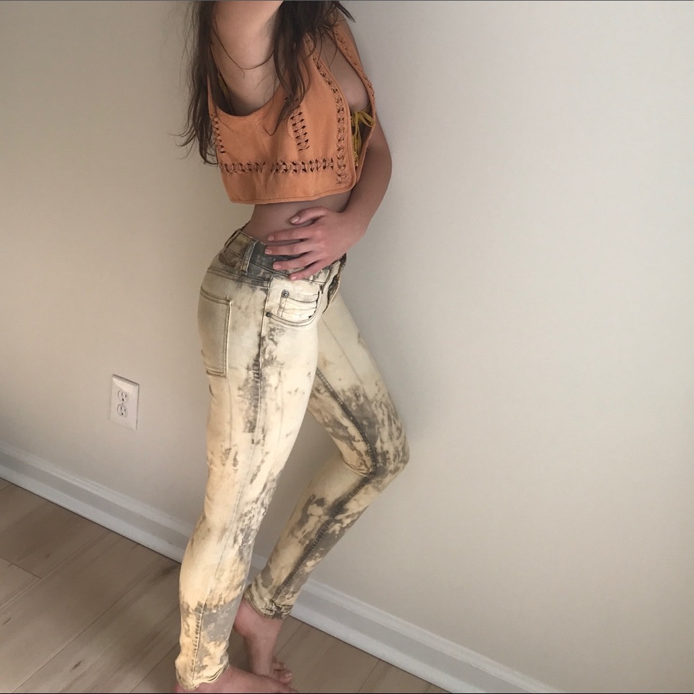 Cheap Monday Tie Dye Jeans Urban Outfitters 25